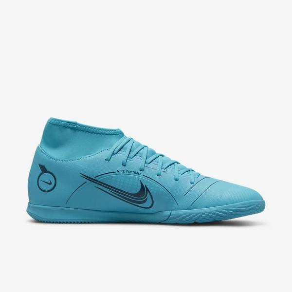 Nike Mercurial Superfly 8 Club IC Indoor Court Muške Tenisice Za Nogomet Plave Narančaste | NK164CBX