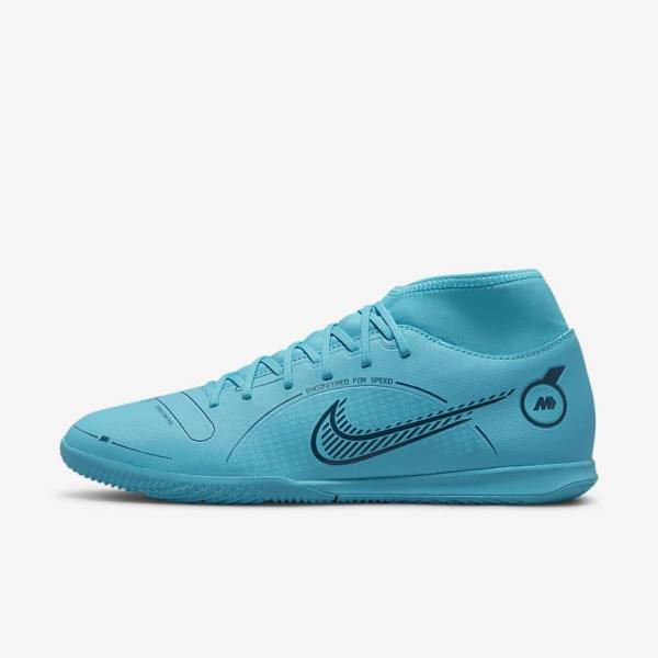 Nike Mercurial Superfly 8 Club IC Indoor Court Muške Tenisice Za Nogomet Plave Narančaste | NK164CBX