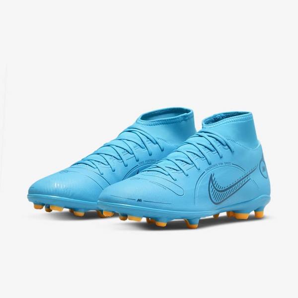 Nike Mercurial Superfly 8 Club MG Multi-Grounds Muške Tenisice Za Nogomet Plave Narančaste | NK723OGM