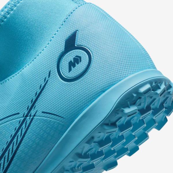 Nike Mercurial Superfly 8 Club TF Turf Muške Tenisice Za Nogomet Plave Narančaste | NK482WCI