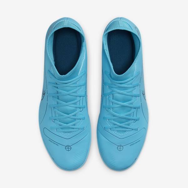 Nike Mercurial Superfly 8 Club TF Turf Ženske Tenisice Za Nogomet Plave Narančaste | NK791JNA