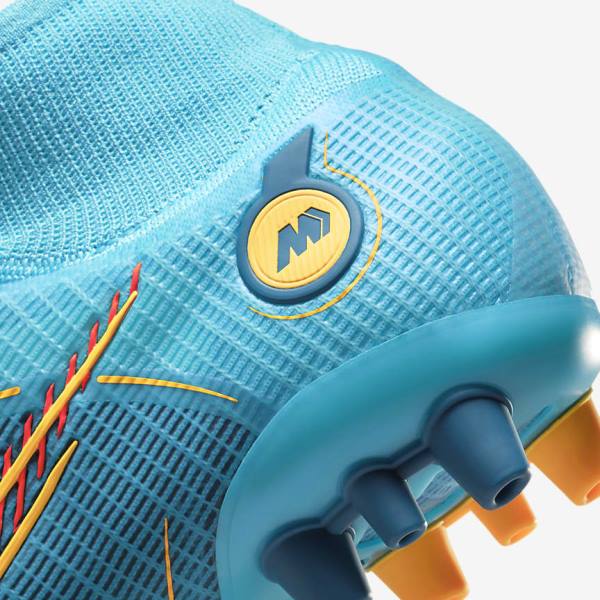 Nike Mercurial Superfly 8 Elite AG Artificial-Grasss Muške Tenisice Za Nogomet Plave Narančaste | NK143QCH