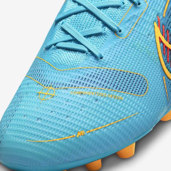 Nike Mercurial Superfly 8 Elite AG Artificial-Grasss Ženske Tenisice Za Nogomet Plave Narančaste | NK301XPT