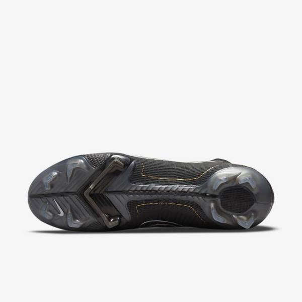 Nike Mercurial Superfly 8 Elite FG Firm-Grounds Ženske Tenisice Za Nogomet Crne Metalne Srebrne Sive Metalne Zlatne | NK093HSE