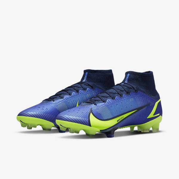 Nike Mercurial Superfly 8 Elite FG Firm-Grounds Muške Tenisice Za Nogomet Plave | NK268UPR