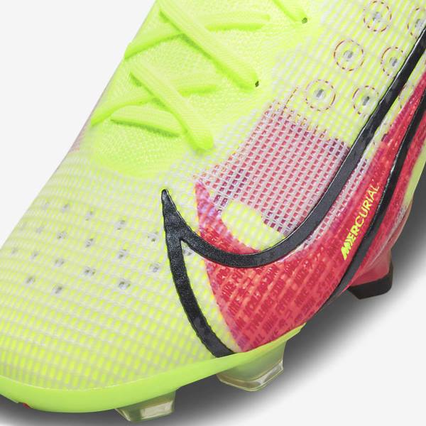 Nike Mercurial Superfly 8 Elite FG Firm-Grounds Muške Tenisice Za Nogomet Crne Svijetlo Crvene | NK278LCF