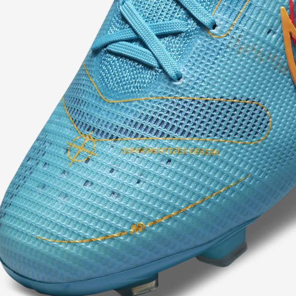 Nike Mercurial Superfly 8 Elite FG Firm-Grounds Muške Tenisice Za Nogomet Plave Narančaste | NK465IKD