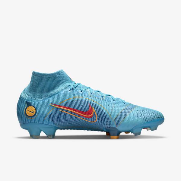 Nike Mercurial Superfly 8 Elite FG Firm-Grounds Ženske Tenisice Za Nogomet Plave Narančaste | NK516WRS