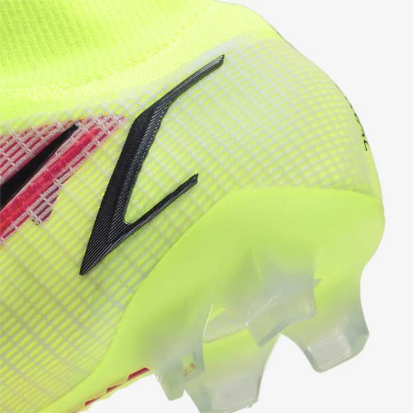 Nike Mercurial Superfly 8 Elite FG Firm-Grounds Ženske Tenisice Za Nogomet Crne Svijetlo Crvene | NK640AGX