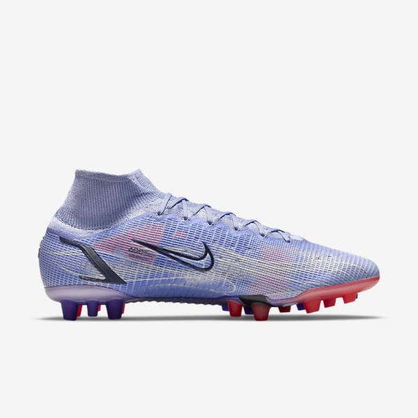 Nike Mercurial Superfly 8 Elite KM AG Artificial-Grass Muške Tenisice Za Nogomet Indigo | NK031KFT