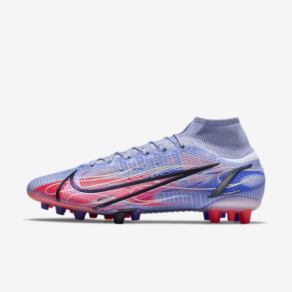 Nike Mercurial Superfly 8 Elite KM AG Artificial-Grass Muške Tenisice Za Nogomet Indigo | NK031KFT