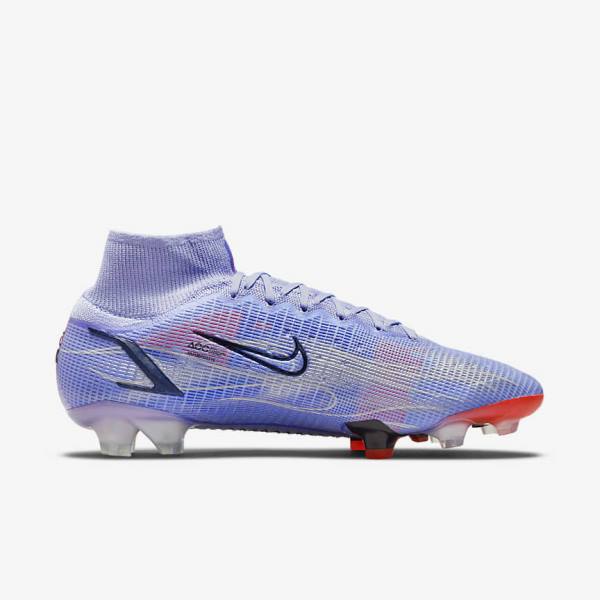 Nike Mercurial Superfly 8 Elite KM FG Firm-Ground Ženske Tenisice Za Nogomet Indigo | NK403ZYT