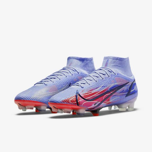 Nike Mercurial Superfly 8 Elite KM FG Firm-Ground Muške Tenisice Za Nogomet Indigo | NK536DJB