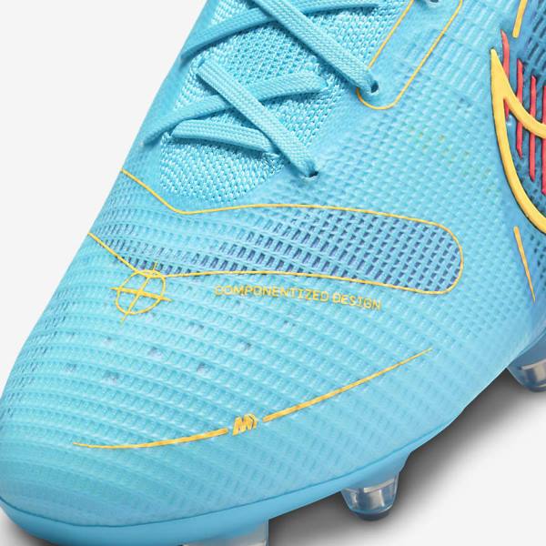 Nike Mercurial Superfly 8 Elite SG-PRO Anti-Clog Traction Soft-Ground Ženske Tenisice Za Nogomet Plave Narančaste | NK165CKM