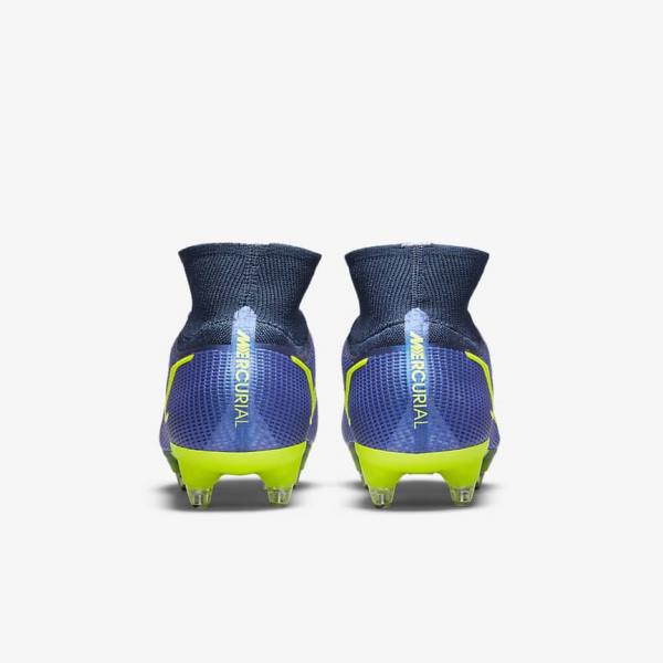 Nike Mercurial Superfly 8 Elite SG-Pro AC Soft-Ground Ženske Tenisice Za Nogomet Plave | NK425KAH