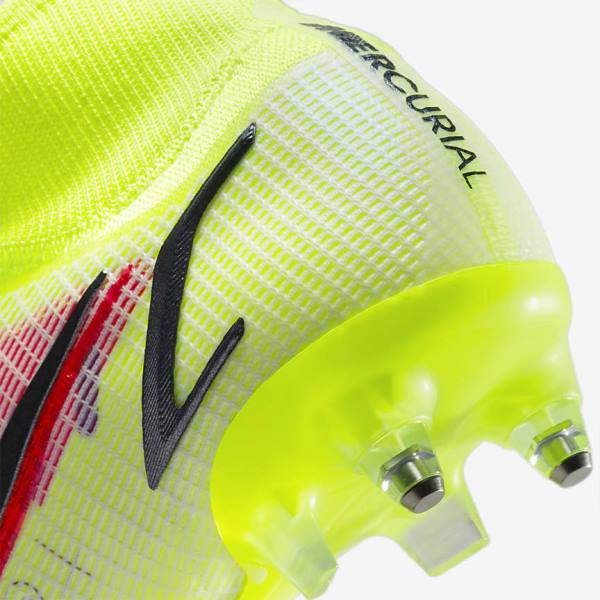 Nike Mercurial Superfly 8 Elite SG-Pro AC Soft-Ground Ženske Tenisice Za Nogomet Crne Svijetlo Crvene | NK795PON