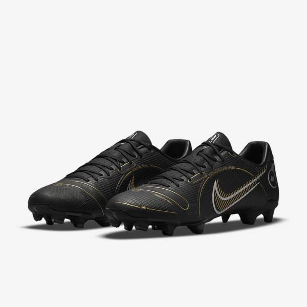 Nike Mercurial Vapor 14 Academy MG Multi-Ground Muške Tenisice Za Nogomet Crne Metalne Srebrne Sive Metalne Zlatne | NK507MQJ