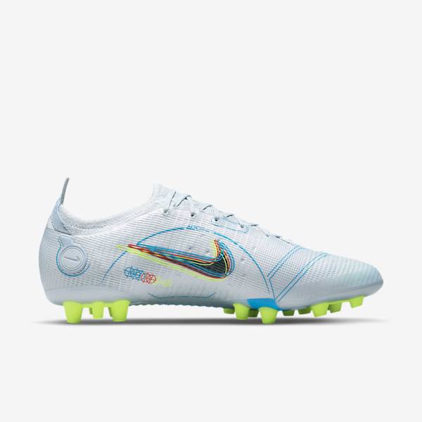 Nike Mercurial Vapor 14 Elite AG Artificial-Grounds Muške Tenisice Za Nogomet Sive Svijetlo Plave Narančaste Plave | NK184MZT