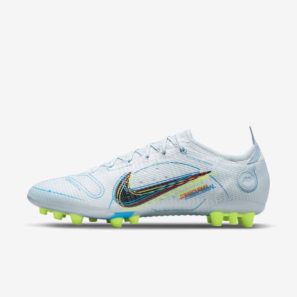 Nike Mercurial Vapor 14 Elite AG Artificial-Grounds Muške Tenisice Za Nogomet Sive Svijetlo Plave Narančaste Plave | NK184MZT