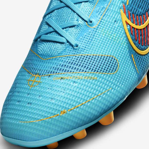 Nike Mercurial Vapor 14 Elite AG Artificial-Grounds Ženske Tenisice Za Nogomet Plave Narančaste | NK683QZM