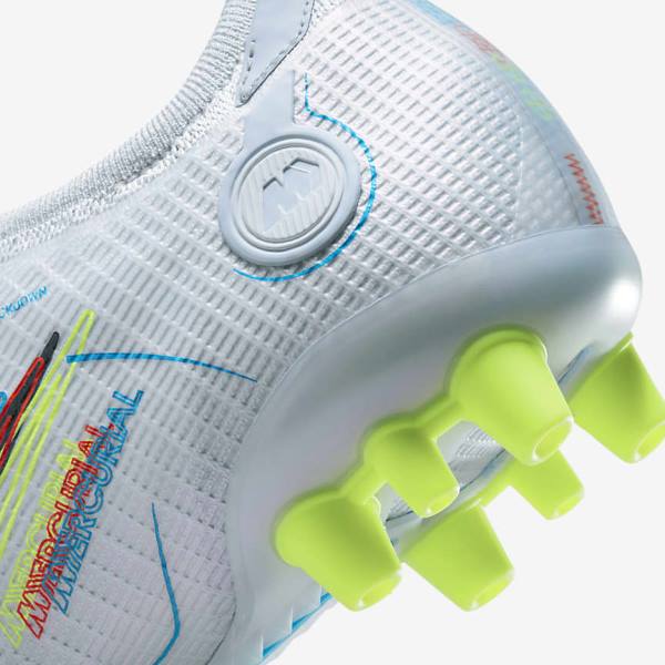 Nike Mercurial Vapor 14 Elite AG Artificial-Grounds Ženske Tenisice Za Nogomet Sive Svijetlo Plave Narančaste Plave | NK905SGY