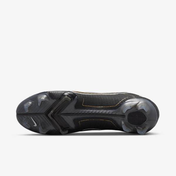 Nike Mercurial Vapor 14 Elite FG Firm-Grounds Muške Tenisice Za Nogomet Crne Metalne Srebrne Sive Metalne Zlatne | NK052HBI