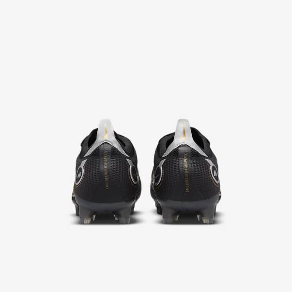 Nike Mercurial Vapor 14 Elite FG Firm-Grounds Muške Tenisice Za Nogomet Crne Metalne Srebrne Sive Metalne Zlatne | NK052HBI