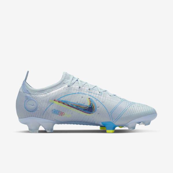 Nike Mercurial Vapor 14 Elite FG Firm-Grounds Muške Tenisice Za Nogomet Sive Svijetlo Plave Plave | NK162LOT