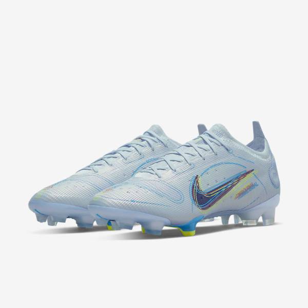 Nike Mercurial Vapor 14 Elite FG Firm-Grounds Muške Tenisice Za Nogomet Sive Svijetlo Plave Plave | NK162LOT