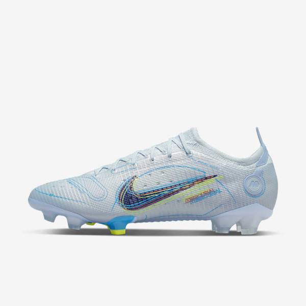 Nike Mercurial Vapor 14 Elite FG Firm-Grounds Muške Tenisice Za Nogomet Sive Svijetlo Plave Plave | NK162LOT