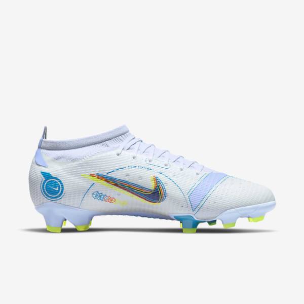 Nike Mercurial Vapor 14 Pro FG Firm-Ground Ženske Tenisice Za Nogomet Sive Svijetlo Plave Plave | NK971FOT