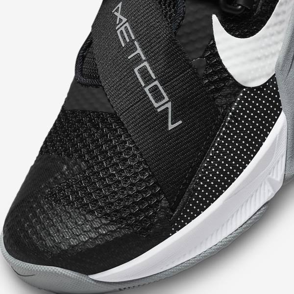 Nike Metcon 7 FlyEase Ženske Tenisice Za Trening Crne Sive Bijele Platine | NK708XYU