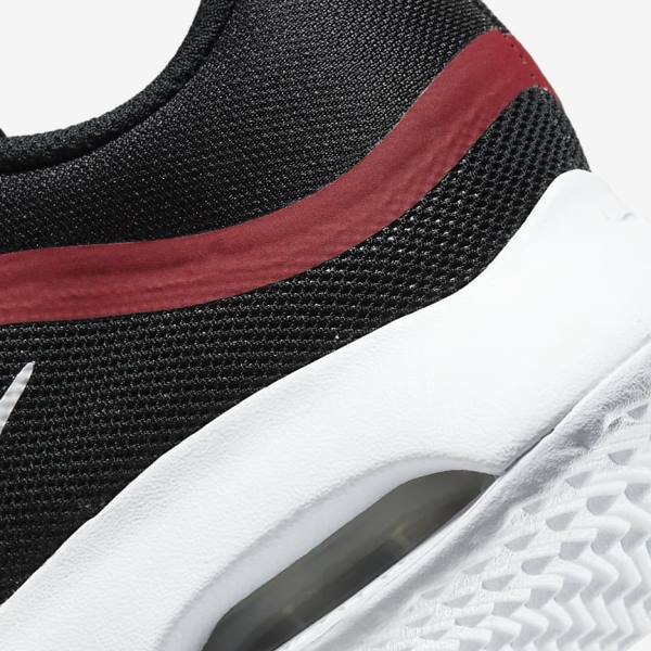 Nike NikeCourt Air Max Volley Hard Court Muške Tenisice Za Tenis Crne Crvene Bijele | NK147VNQ