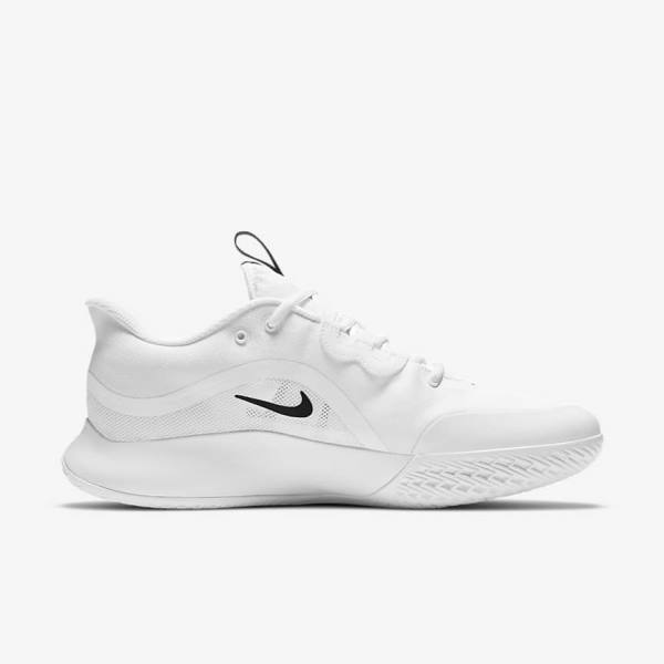 Nike NikeCourt Air Max Volley Hard Court Muške Tenisice Za Tenis Bijele Crne | NK348RVI