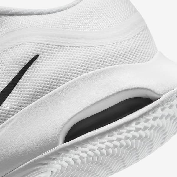 Nike NikeCourt Air Max Volley Hard Court Muške Tenisice Za Tenis Bijele Crne | NK348RVI