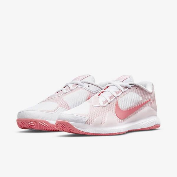 Nike NikeCourt Air Zoom Vapor Pro Clay Court Ženske Tenisice Za Tenis Bijele Roze Svijetlo Plave | NK918LCR