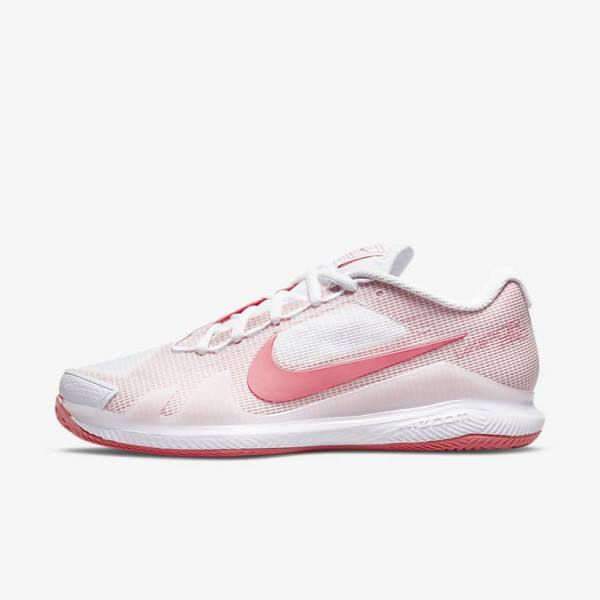 Nike NikeCourt Air Zoom Vapor Pro Clay Court Ženske Tenisice Za Tenis Bijele Roze Svijetlo Plave | NK918LCR