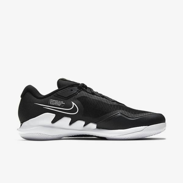 Nike NikeCourt Air Zoom Vapor Pro Hard-Court Muške Tenisice Za Tenis Crne Bijele | NK819UZA