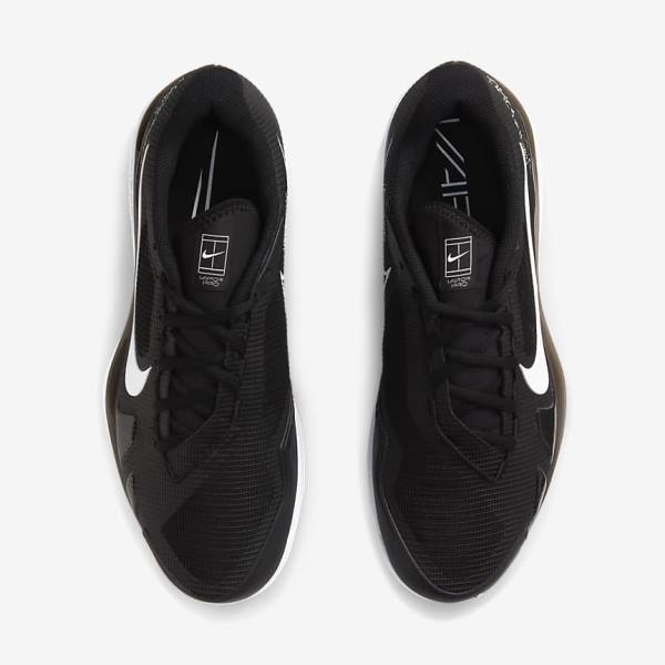 Nike NikeCourt Air Zoom Vapor Pro Hard-Court Muške Tenisice Za Tenis Crne Bijele | NK819UZA