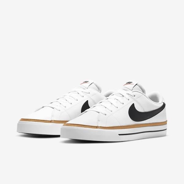 Nike NikeCourt Legacy Muške Tenisice Bijele Svijetlo Smeđe Crne | NK716BGR