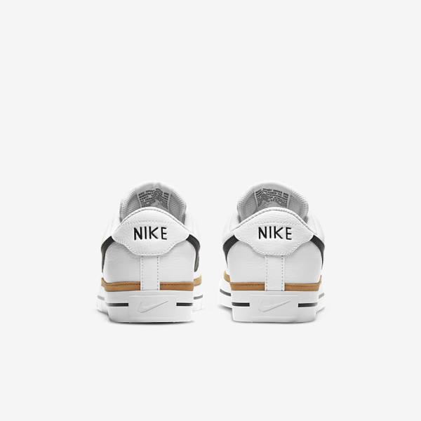 Nike NikeCourt Legacy Muške Tenisice Bijele Svijetlo Smeđe Crne | NK716BGR