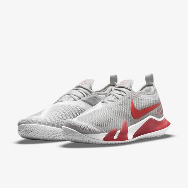 Nike NikeCourt React Vapor NXT Hard Court Ženske Tenisice Za Tenis Svijetlo Bež Bijele | NK041PTK