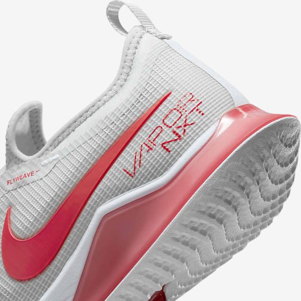 Nike NikeCourt React Vapor NXT Hard Court Ženske Tenisice Za Tenis Svijetlo Bež Bijele | NK041PTK