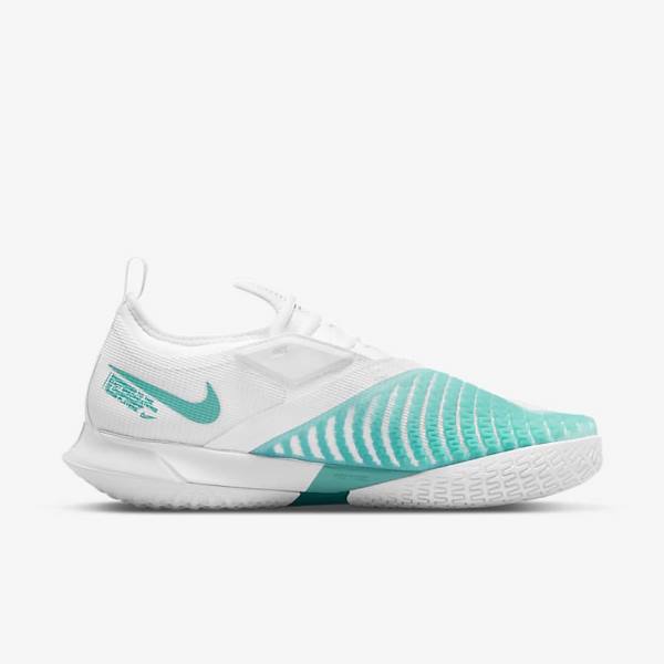 Nike NikeCourt React Vapor NXT Hard-Court Muške Tenisice Za Tenis Bijele Crvene Bordo Tirkizne | NK108JYH