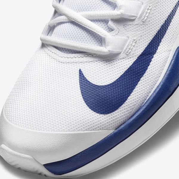 Nike NikeCourt Vapor Lite Clay Court Muške Tenisice Za Tenis Bijele Kraljevska Plava Plave | NK715SOL