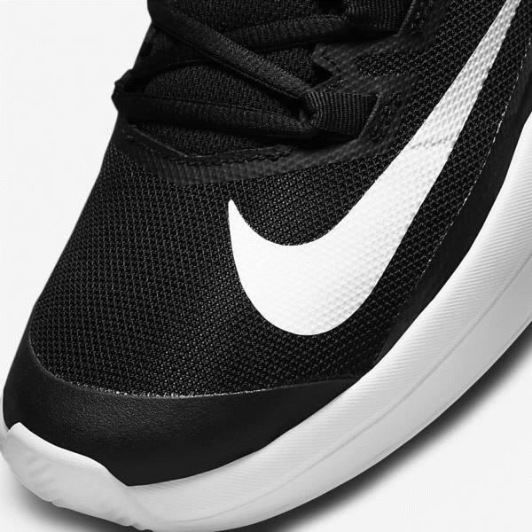 Nike NikeCourt Vapor Lite Clay Court Muške Tenisice Za Tenis Crne Bijele | NK841UEG