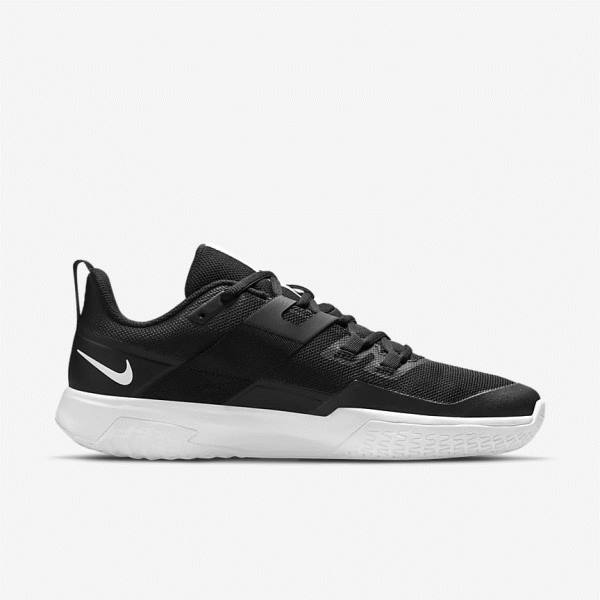 Nike NikeCourt Vapor Lite Hard Court Muške Tenisice Za Tenis Crne Bijele | NK163HXI