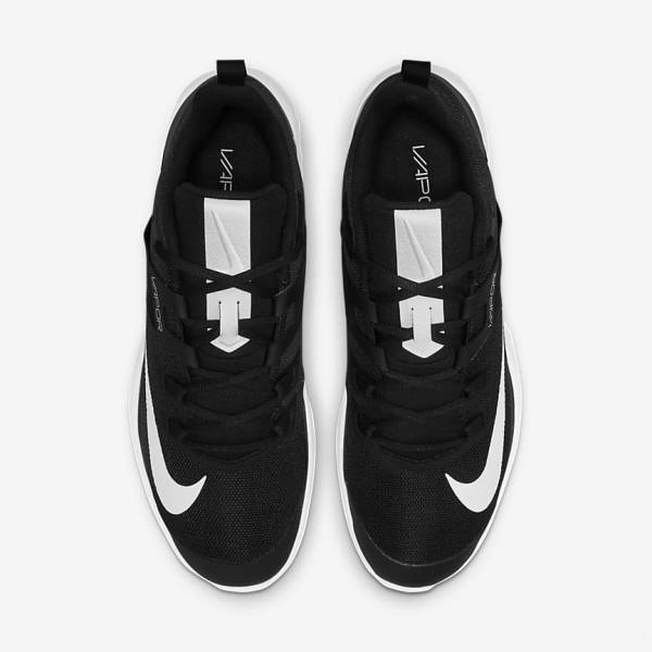 Nike NikeCourt Vapor Lite Hard Court Muške Tenisice Za Tenis Crne Bijele | NK163HXI