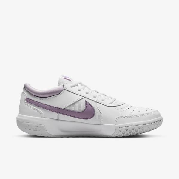 Nike NikeCourt Zoom Lite 3 Ženske Tenisice Za Tenis Bijele | NK219ACZ