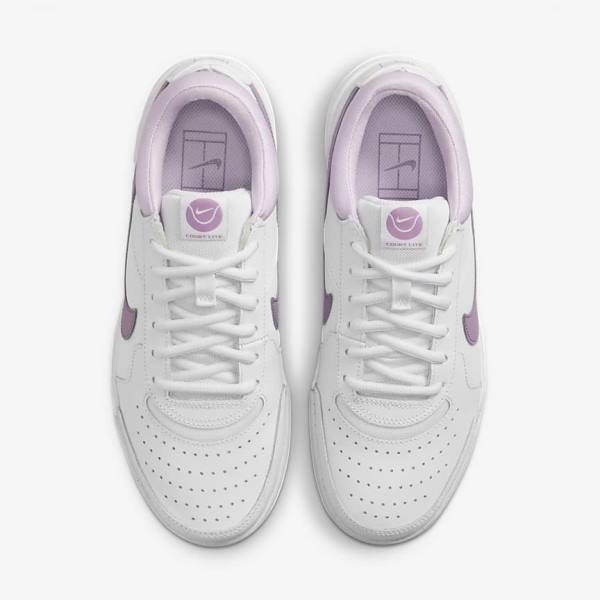 Nike NikeCourt Zoom Lite 3 Ženske Tenisice Za Tenis Bijele | NK219ACZ